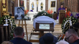 Uroczystości pogrzebowe Józefa Grudnia w bazylice katedralnej św. Michała Archanioła i św. Floriana Męczennika w Warszawie. Fot. PAP/R. Pietruszka 