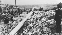 Ruiny wsi Lidice. 1942 r. Fot. Biblioteka Kongresu USA. Źródło: Wikimedia Commons