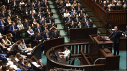 Rzecznik praw dziecka Marek Michalak podczas obrad Sejmu Dzieci i Młodzieży w Warszawie. Fot. PAP/R. Pietruszka