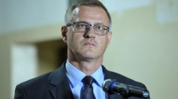 Prok. Andrzej Pozorski, dyrektor Głównej Komisji Ścigania Zbrodni przeciwko Narodowi Polskiemu, zastępca Prokuratora Generalnego. Fot. PAP/M. Obara