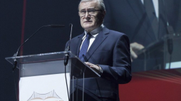 Wicepremier, minister kultury Piotr Gliński podczas otwarcia Światowego Kongresu Bibliotek 2017 we Wrocławiu. Fot. PAP/A. Koźmiński 