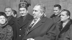 Jerzy Ziętek w Kopalni Węgla Kamiennego Zofiówka. 1969 r. Fot. PAP/K. Seko