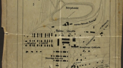 Plan podobozu Jawischowitz, należącego do kompleksu Auschwitz. Źródło: Muzeum Auschwitz