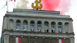 Uroczystości 73. rocznicy zdobycia budynku PAST-y przez powstańców warszawskich. Fot. PAP/J. Kamiński 