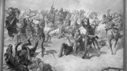 Obraz Stanisława Batowskiego Kaczora "Polskie Termopile" (bitwa pod Zadwórzem). Fot. NAC