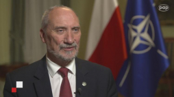 Minister obrony narodowej Antoni Macierewicz. Źródło: serwis wideo PAP