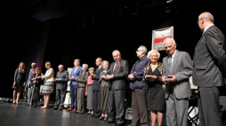 Uroczystość wręczenia medali "Dziękujemy za wolność" w nowohuckim Centrum Kultury w Krakowie. Fot. PAP/S. Rozpędzik 