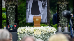 Uroczystości pogrzebowe Janusza Głowackiego, 11 bm. na warszawskich Powązkach Wojskowych. Fot. PAP/J. Kamiński