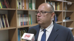  Dr hab. Maciej Krotofil, historyk z toruńskiego Uniwersytetu Mikołaja Kopernika. Źródło: serwis wideo PAP