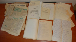 Dokumenty NSZZ "Solidarność" znalezione w Ostródzie. Źródło: Muzeum w Ostródzie