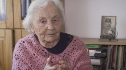 Uczestniczka Powstania Warszawskiego Józefa Marciniak ps. "Kropka". Fot. Serwis wideo PAP
