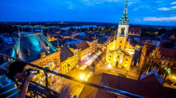 Panorama Torunia z wieży ratuszowej. Fot. PAP/T. Żmijewski 
