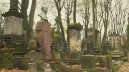 J. Zieliński o Powązkach: gdziekolwiek nie spojrzymy, tam jakieś znane nazwisko. Źródło: Serwis wideo PAP