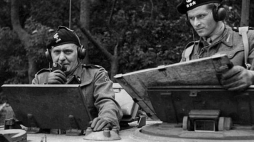 Stanisław Maczek podczas dowodzenia dywizją 1944. Źródło: Wikimedia Commons