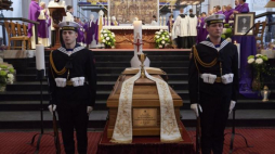 Uroczystości pogrzebowe księdza Infułata Stanisława Bogdanowicza w bazylice Mariackiej w Gdańsku. Fot. PAP/A. Warżawa 