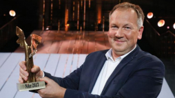 Cezary Łazarewicz laureatem Literackiej Nagrody Nike za reportaż "Żeby nie było śladów". Warszawa, 01.10.2017. Fot. PAP/P. Supernak