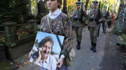 Uroczystości pogrzebowe Hanny Szczepanowskiej ps. Heban na Starych Powązkach w Warszawie. Fot. PAP/R. Guz 