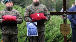 Uroczystości pogrzebowe Ryszarda Kowalczyka na Cmentarzu Komunalnym Opole-Półwieś. Fot. PAP/K. Świderski 