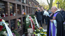 Uroczystości pogrzebowe Lecha Ordona na warszawskich Starych Powązkach. Fot. PAP/M. Obara