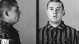 Stanisław Gustaw Jaster, zdjęcie wykonane przez obozowe gestapo. Źródło: Muzeum Auschwitz