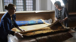 Gobeliny Tamary Jaworskiej przekazano Muzeum Narodowemu w Gdańsku. Fot. PAP/A. Warżawa