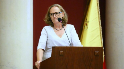 Przewodnicząca Rady m.st. Warszawy Ewa Malinowska-Grupińska. 2016 r. Fot. PAP/L. Szymański