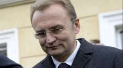 Mer Lwowa Andrij Sadowy. Fot. PAP/D. Delmanowicz 