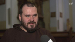 Br. Szymon Janowski z Zakonu Braci Mniejszych Kapucynów. Źródło: serwis wideo PAP 