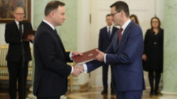 Prezydent Andrzej Duda desygnuje Mateusza Morawieckiego na Prezesa Rady Ministrów w Pałacu Prezydenckim w Warszawie. 08.12.2017. Fot. PAP/P. Supernak 