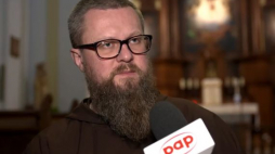 O. Grzegorz Filipiuk z Zakonu Braci Mniejszych Kapucynów. Źródło: serwis wideo PAP