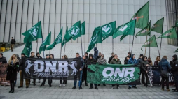  Marsz zorganizowany przez Obóz Narodowo - Radykalny Brygada Lubelska w ramach obchodów Narodowego Dnia Pamięci Żołnierzy Wyklętych. Lublin, 26.02.2017. PAP/W. Pacewicz