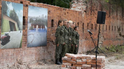 Oficjalne otwarcie budowy nowego wjazdu do Cytadeli Warszawskiej - pierwszego etapu budowy nowej siedziby Muzeum Wojska Polskiego. 09.2016. Fot. PAP/T. Gzell