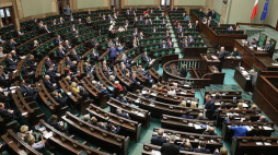 Wystąpienie ministra spraw wewnętrznych i administracji Joachima Brudzińskiego podczas posiedzenia Sejmu. 25.01.2018. Fot. PAP/P. Supernak