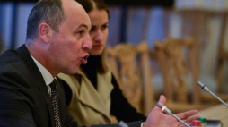 Przewodniczący Rady Najwyższej Ukrainy Andrij Parubij. Fot. PAP/J. Kamiński