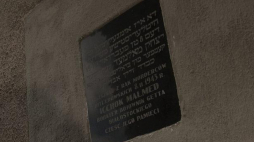 Tablica upamiętniająca Icchoka Malmeda w Białymstoku. Fot. PAP/M. Zieliński