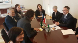 Spotkanie z przedstawicielami estońskiego Ministerstwa Kultury. Autor: Dawid Krupej MKiDN