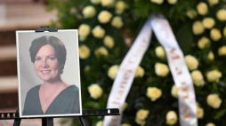 Uroczystości pogrzebowe aktorki Agnieszki Kotulanki, 27 bm. w kościele św. Józefa Oblubieńca NMP w Legionowie. Fot. PAP/B. Zborowski