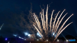 Widowisko „Orzeł i Krzyż” w Parku Dzieje w Murowanej Goślinie. 2017 r. Fot. PAP/J. Kaczmarczyk