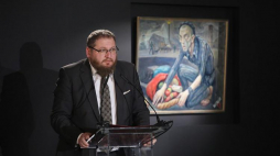 Dyrektor Muzeum Auschwitz Piotr Cywiński. Fot. PAP/S. Rozpędzik