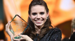 Zwyciężczyni Marta Chlebicka podczas finału konkursu Młody Muzyk Roku. Fot. PAP/J. Turczyk