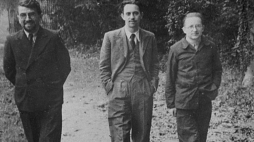 Polscy matematycy, którzy złamali kod "Enigmy" - od lewej: Henryk Zygalski, Jerzy Różycki i Marian Rejewski. Poznań, lata 30. XX w. Fot. PAP/Reprodukcja