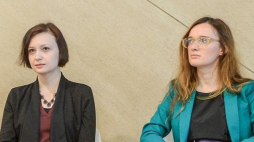 Justyna Koszarska-Szulc (L) i Natalia Romik. Fot. PAP/S. Leszczyński 