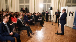 Wręczenie stypendiów XV edycji programu ministra kultury i dziedzictwa narodowego "Młoda Polska". Fot. PAP/J. Turczyk