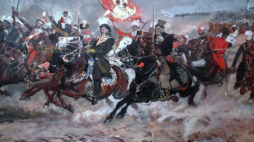 Kazimierz Pułaski pod Częstochową – obraz Józefa Chełmońskiego. Źródło: Wikimedia Commons