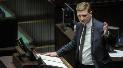 Pełnomocnik Obywatelskiego Komitetu Inicjatywy Ustawodawczej FSSM Andrzej Rozenek podczas debaty w Sejmie. 22.03.2018. Fot. PAP/M. Obara