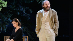 Próba dla mediów spektaklu "Wujaszek Wania" w Teatrze Polskim. Nz. Magdalena Różczka, Dariusz Chojnacki. Fot. PAP/M. Kmieciński