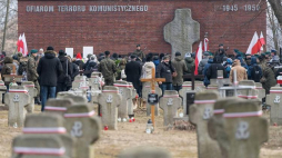 Uroczystości na cmentarzu Osobowickim we Wrocławiu w ramach obchodów Narodowego Dnia Pamięci Żołnierzy Wyklętych. Fot. PAP/M. Kulczyński