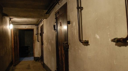Podziemia bloku 11. Źródło: Muzeum Auschwitz