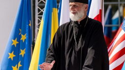 Bp Borys Gudziak. 2016 r. Fot. PAP/M. Kulczyński
