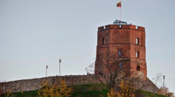 Góra Giedymina, Góra Zamkowa– wzgórze na Wysoczyźnie Miednickiej, w Wilnie, na Starym Mieście, na lewym brzegu Wilii. Fot. PAP/W. Pacewicz